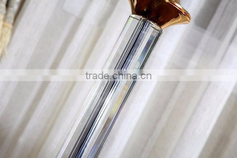 Clear K9 crystal lucky apple design white color lampshade floor lamp