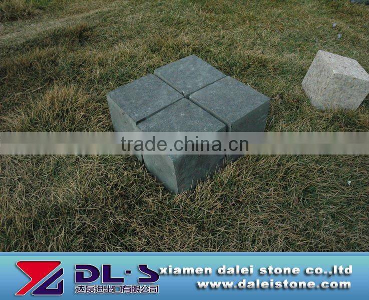 Laying granite paving stone