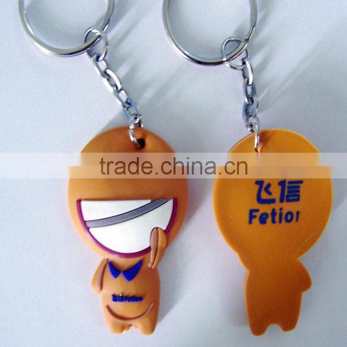 Lovely design 3D cartoon pvc keychain