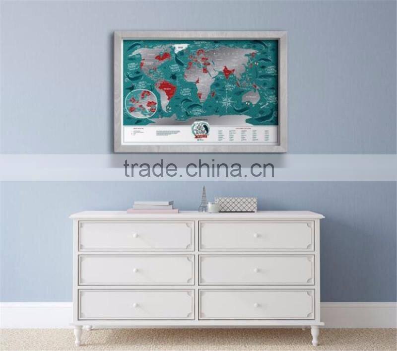 Scratch Places Off World Map Places I've Been Travel Map Great Scratchable Map Gift For Any Traveler