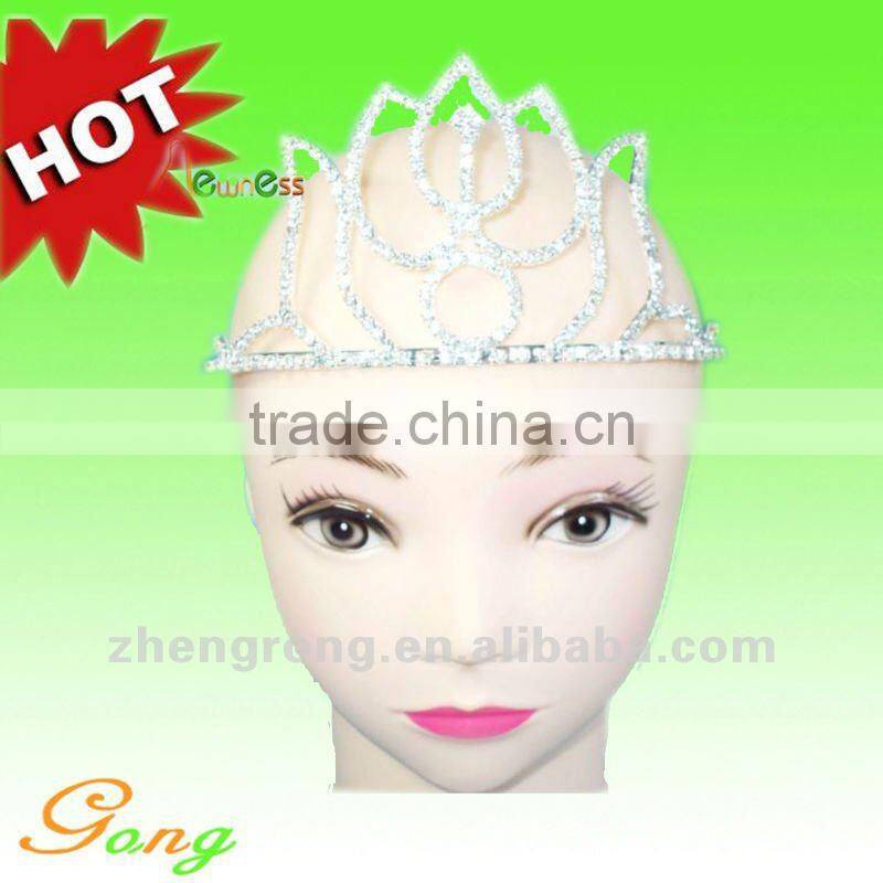 2012 fashion Rhinestone Wedding decorative crown