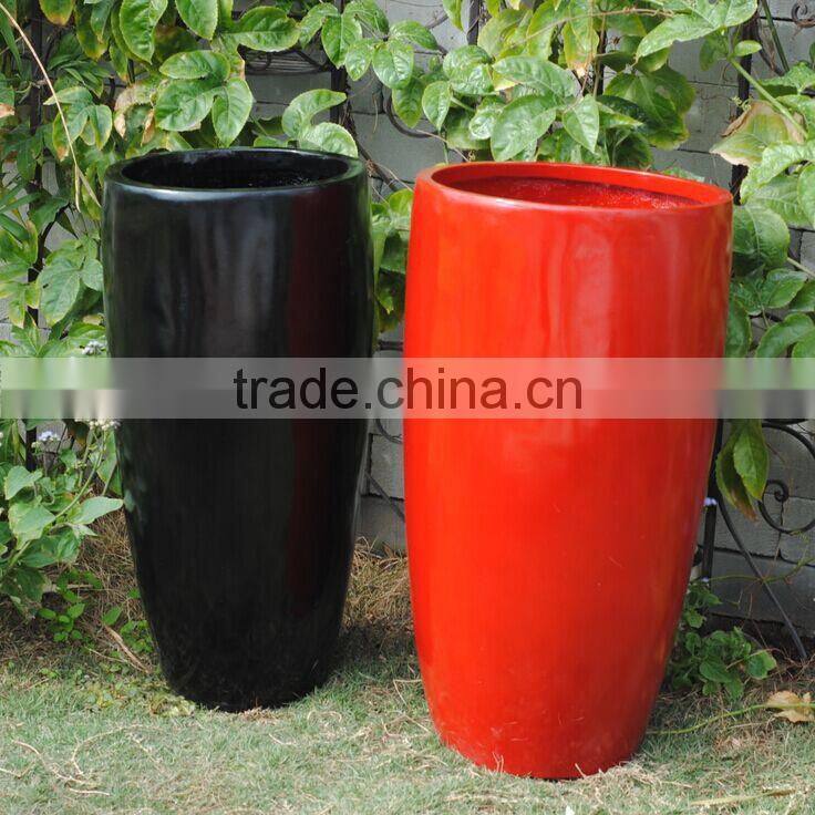 Fiberglass Garden Round Flower Planter
