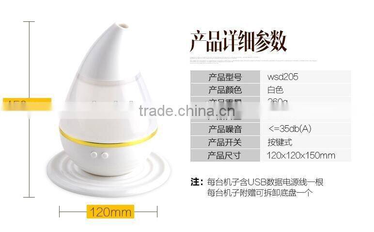 CY096 air humidifier car mini usb humidifier water Drpp shape car air purifier