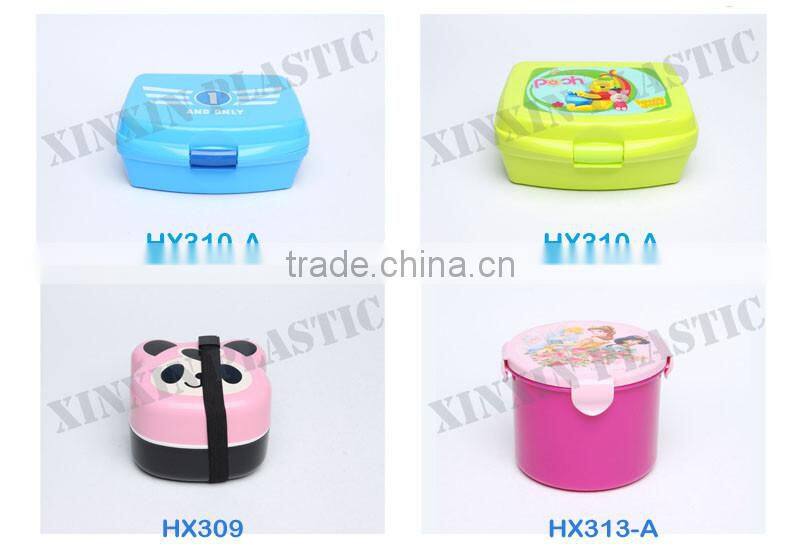 plastic double layer bento lunch box