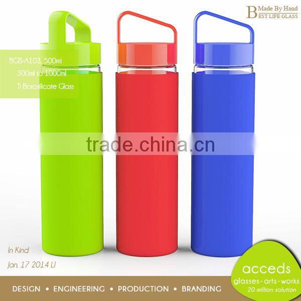 European Tall Tea Filter Glass Tea Bottles