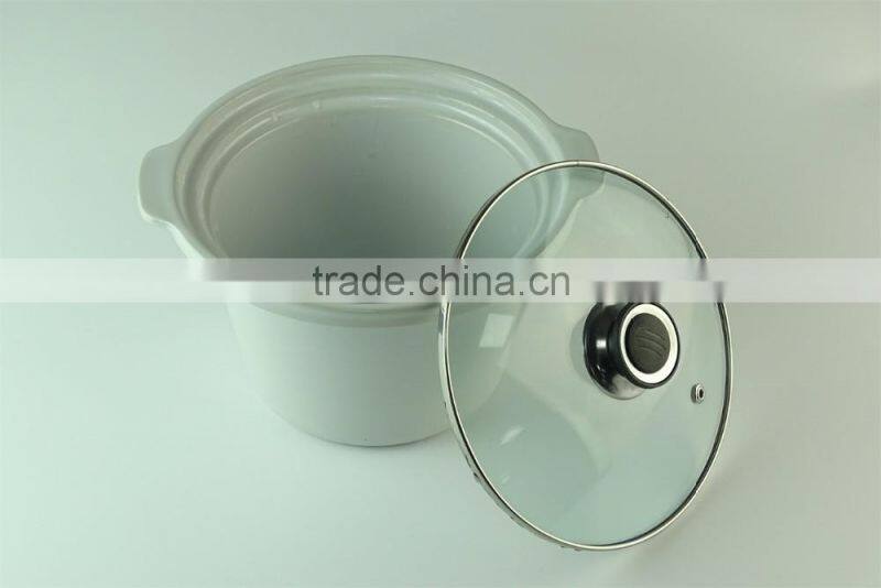 White Serveware Porcelain Serving soup Tureen with clear Lid