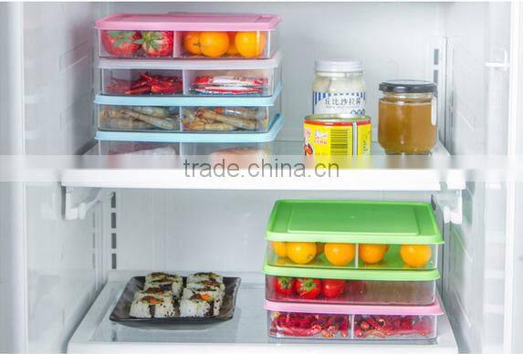 Wholesale Stock Small Order Kitchen Plastic Food Seal Crisper Box