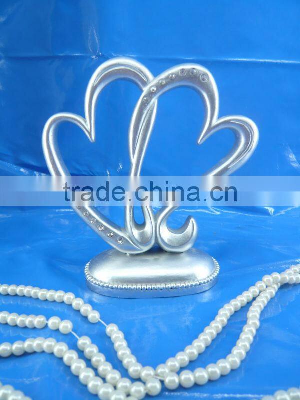 resin interlock heart with diamond party supply hot gifts for wedding 2014 wedding gifts