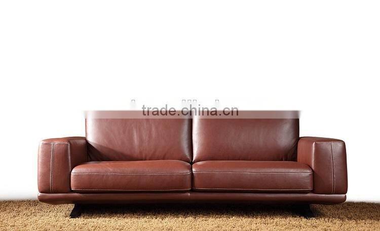 Modern Italian style geniune sectional leather sofa