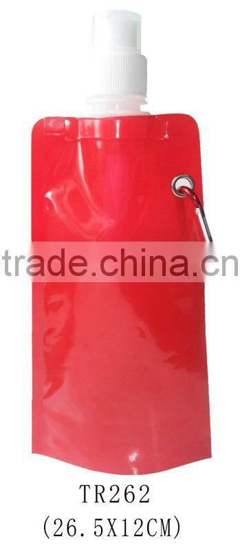 Environmental Flexible Collapsible Foldable Reusable Water Bag BOTTLES