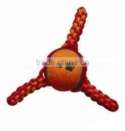 High quality 3-strand twisted cotton rope ball dog toy