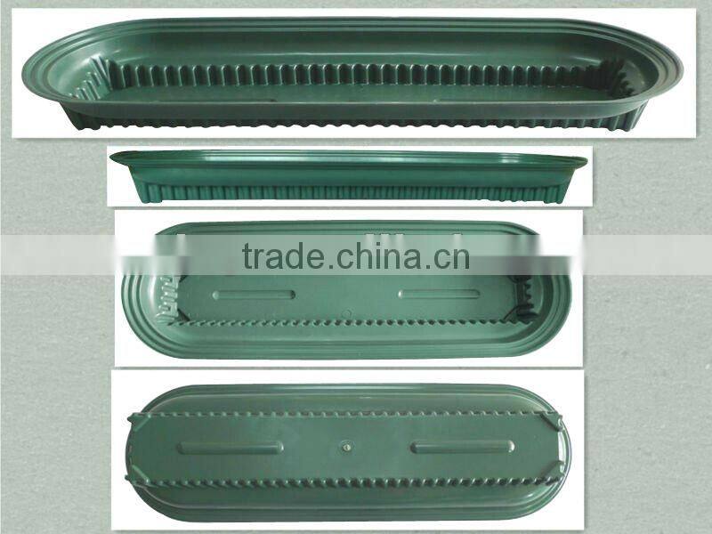 Green Plastic Floral Tray/2bricks tray