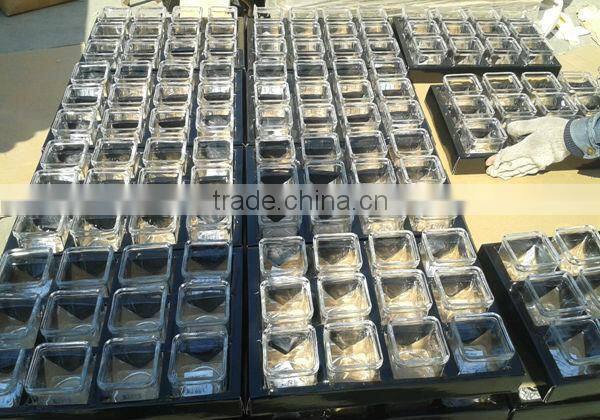 HOT SALE Perfert Beautiful Elegant Square Glass Candle Holders