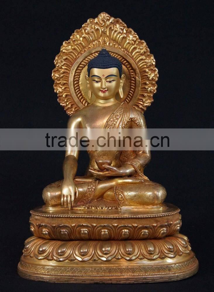 bronze foundry metal craft nepal handmade buddha statue