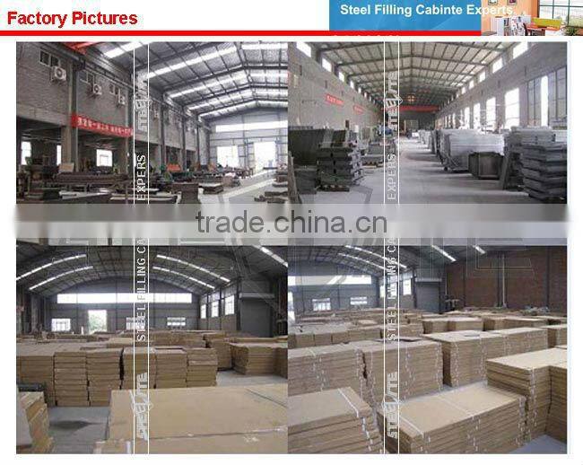 OA-1S wooden desktop and steel cabinet office desk