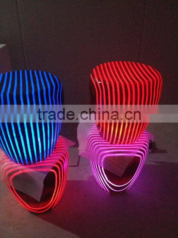 Illuminated led seating chair
