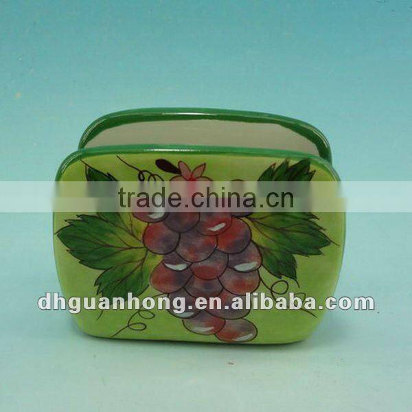 2012 hot sales ceramic funny tissue box