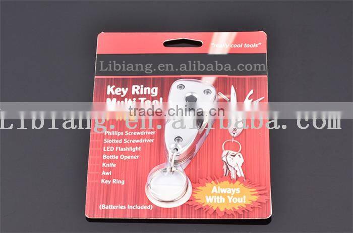 3CR13MOV Outdoor product 7-in-1Portable Multifunctional Key Ring