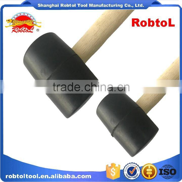12oz Rubber Hammer Double Face Two Way Mallet Plastic Nylon Head