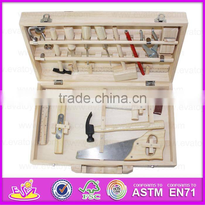 2016 new design children wood tool toy,top fashion baby wood tool toy,popular kids wood tool toy W03D065