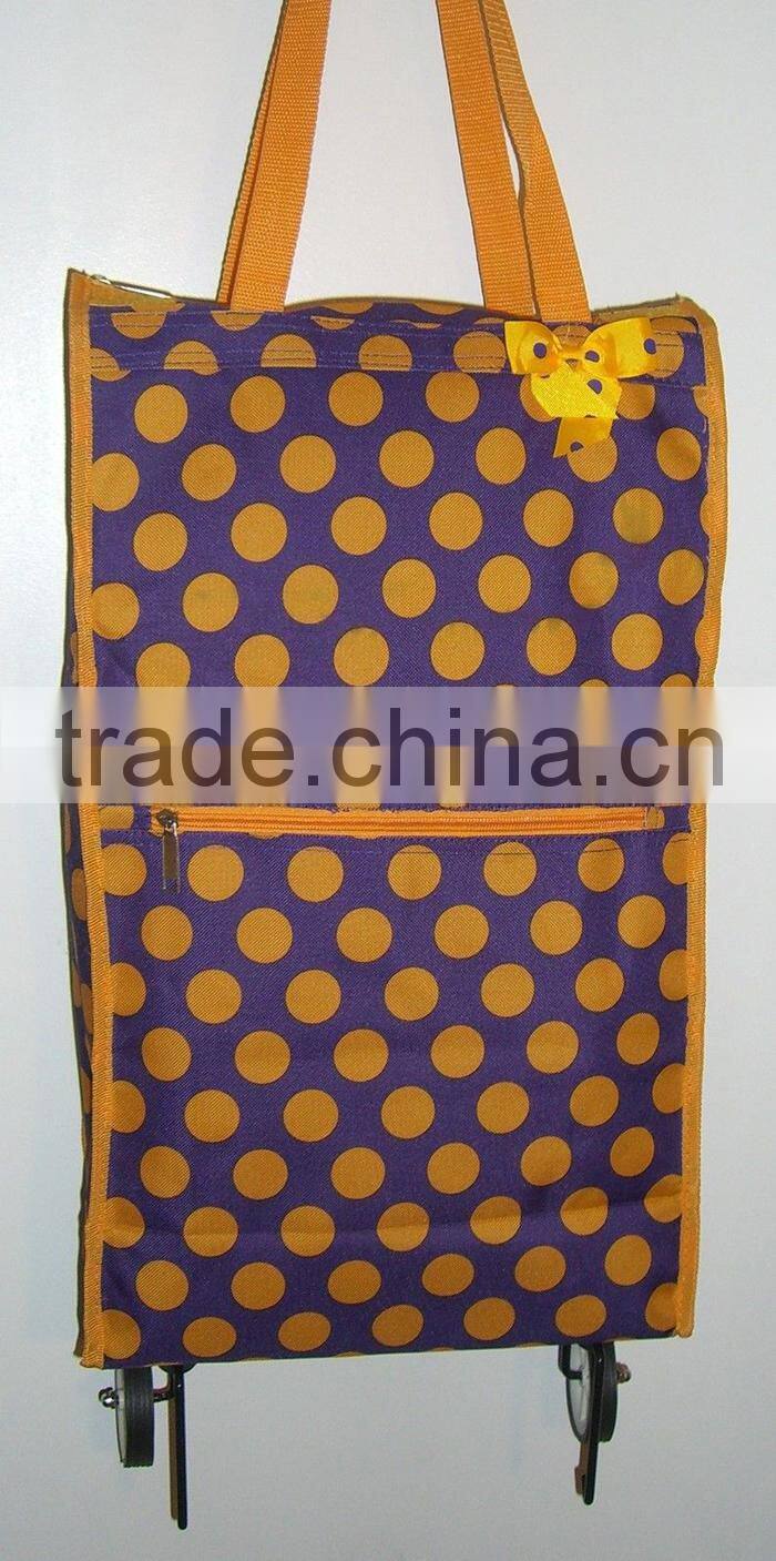 FOLDING SHOPPING BAG/ FOLDING SHOPPING CART with WHEELS