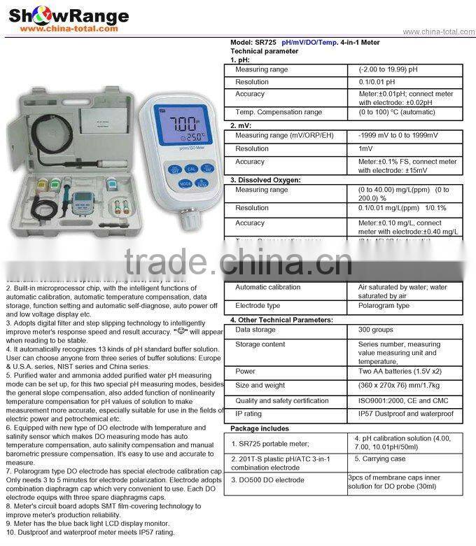 PH meter, water quality meter