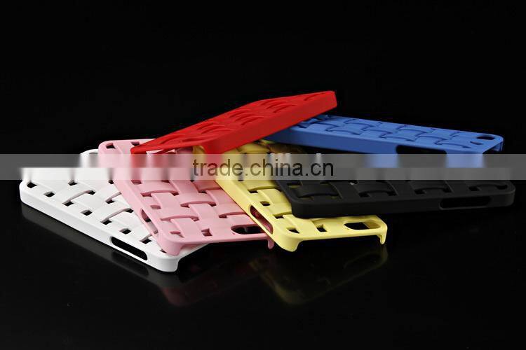 Knit lines hollow out mobile phone hard case for iphone