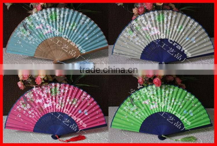 Fancy Recyced decorative folding bamboo fans