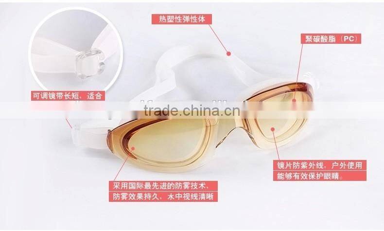 Best Custom Adult Adjustable Silicone Swimming Goggles