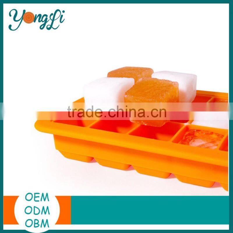 Wholesale Fresh Baby Ice Food Tray with Lid 21 Silicone Ice Cube