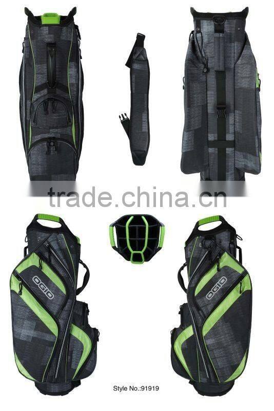 Waterproof Golf Stand Bag with Waterproof Zipper