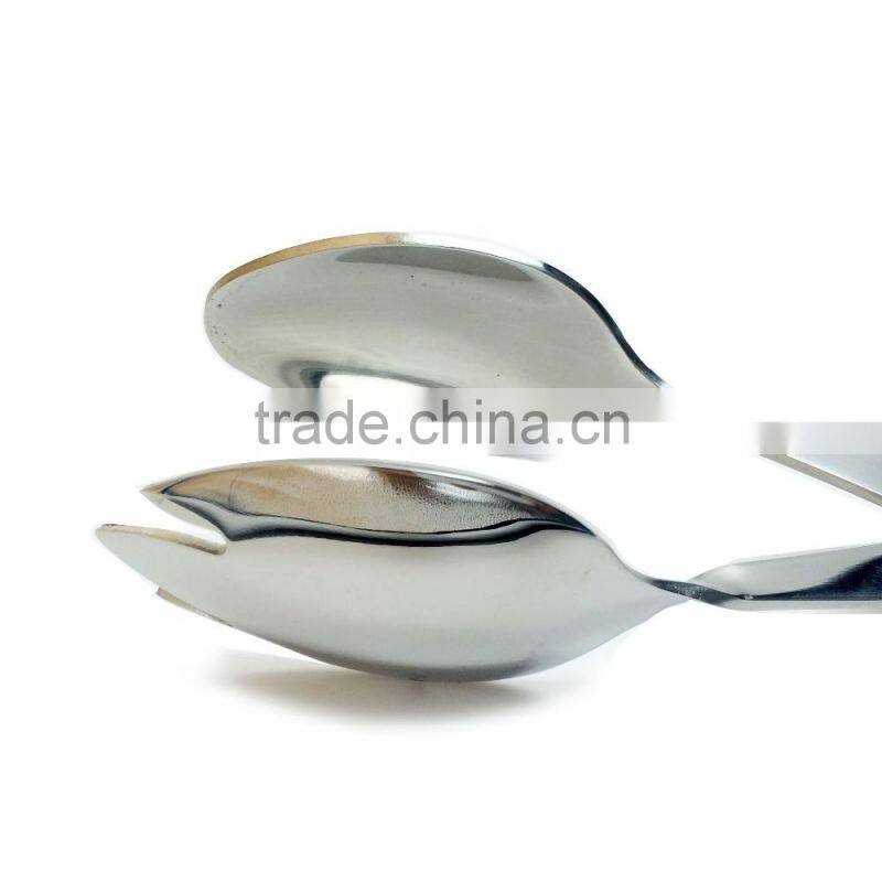 10" Kitchen tools stainless steel food tong salad tong