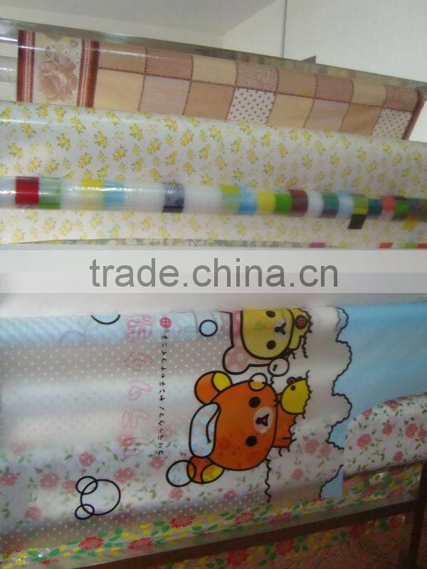 plastic Printed Table cover & Shower curtain Design
