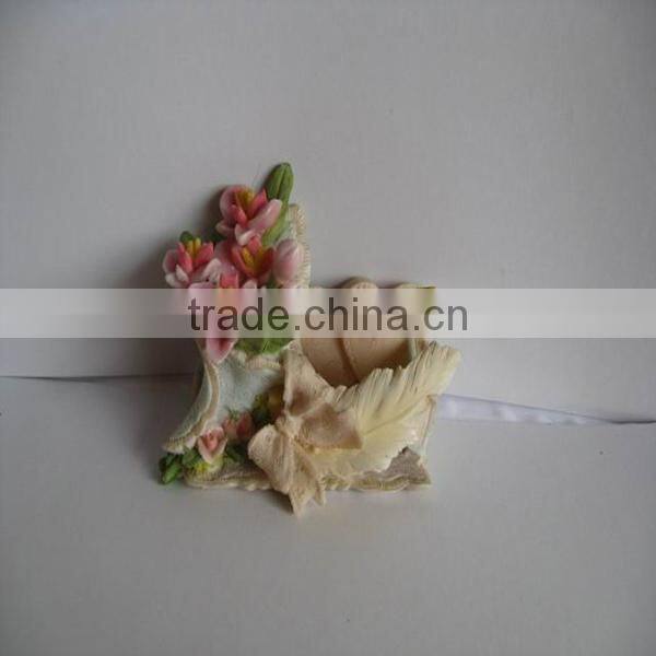 Resin dog ornaments valentine's day