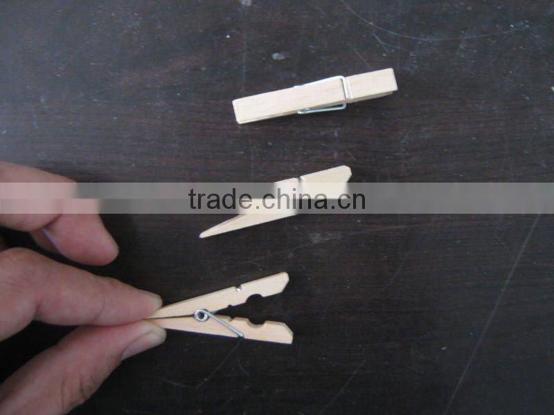 decorate spring clothes pet mini size birch wooden clothespin