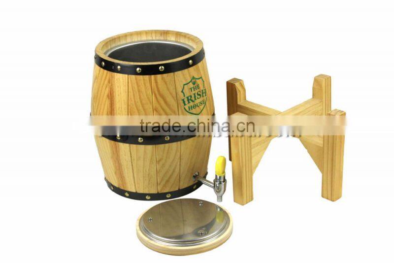 High Grade Wooden Beer Wine Whiskey Barrel With Leg