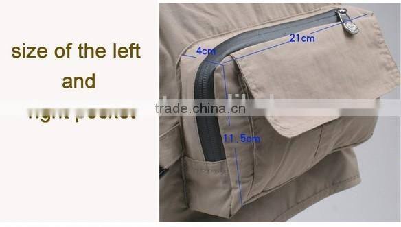 Fishing Multi-functional Vest Outdoor much pockets Hiking Outerwear Mens spring and autumn vest