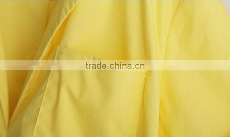 2016 New Pockets Design Women Shirt Dress