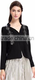 Domin fashion wholesale beading design ladies tops images