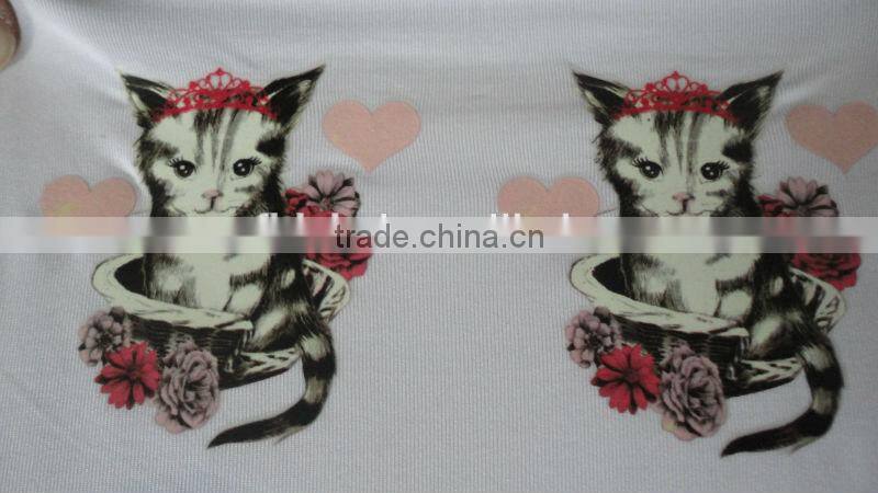 2014 new design glitter heat transfer label for garment/heat transfer paper