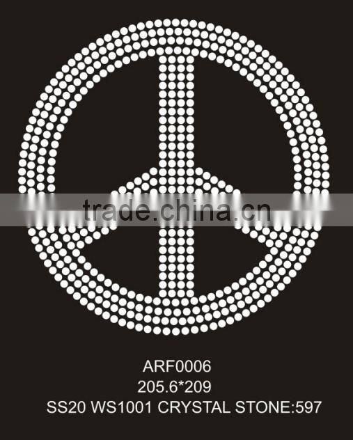 new design Rhinestone hot fix transfer for fashion garments