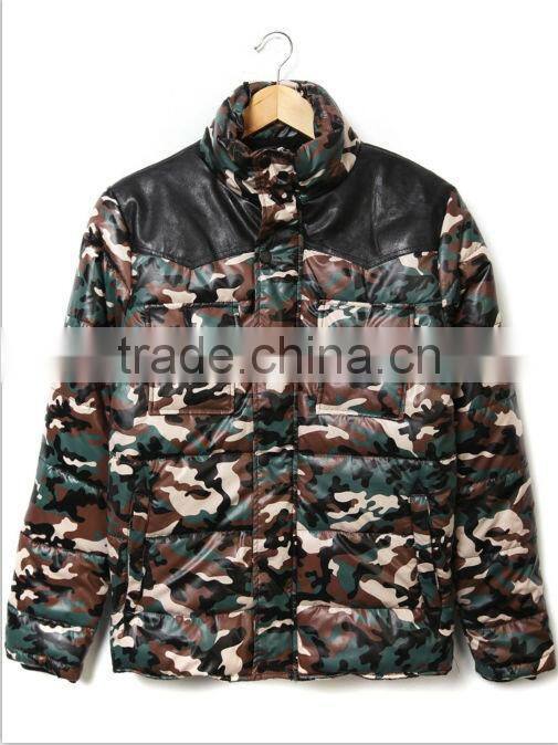 Men cotton multi-functional military camouflage Parka