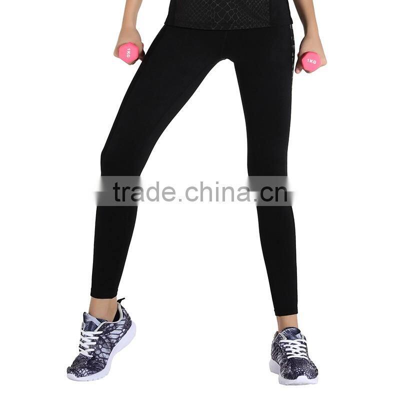 Wholesale Ladies Sports Clothes GYM Leggings Luminous Reflex Women Running T shirt