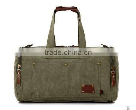 Large capacity unisex canvas travel messenger bag
