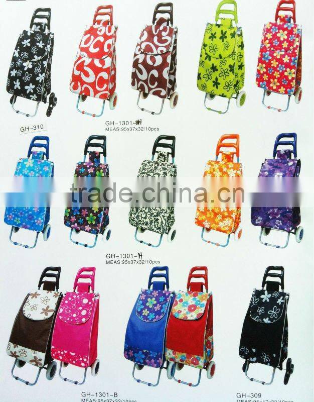 2011 fashion 600D waterproof ice bag shopping trolley hand cart with chair