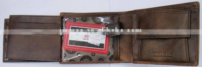 Fashion cowhide Genuine leather wallet