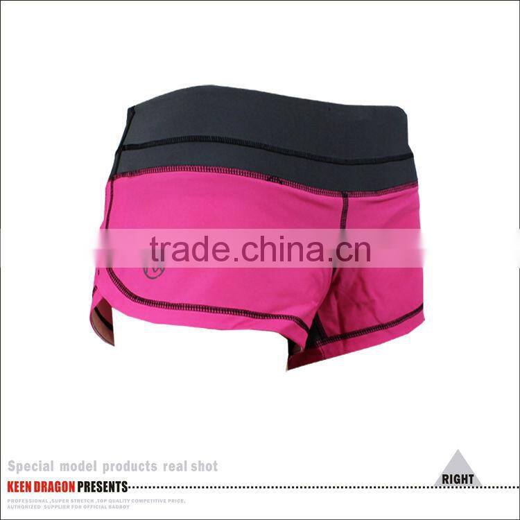 2014 new Lady's new sport short 4 way stretch pink mma shorts