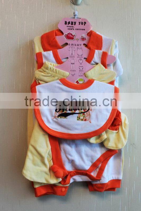Wholesale New Born Clothing Set Knitted Baby Winter 8 Pcs Clothing Set 8TB1-32