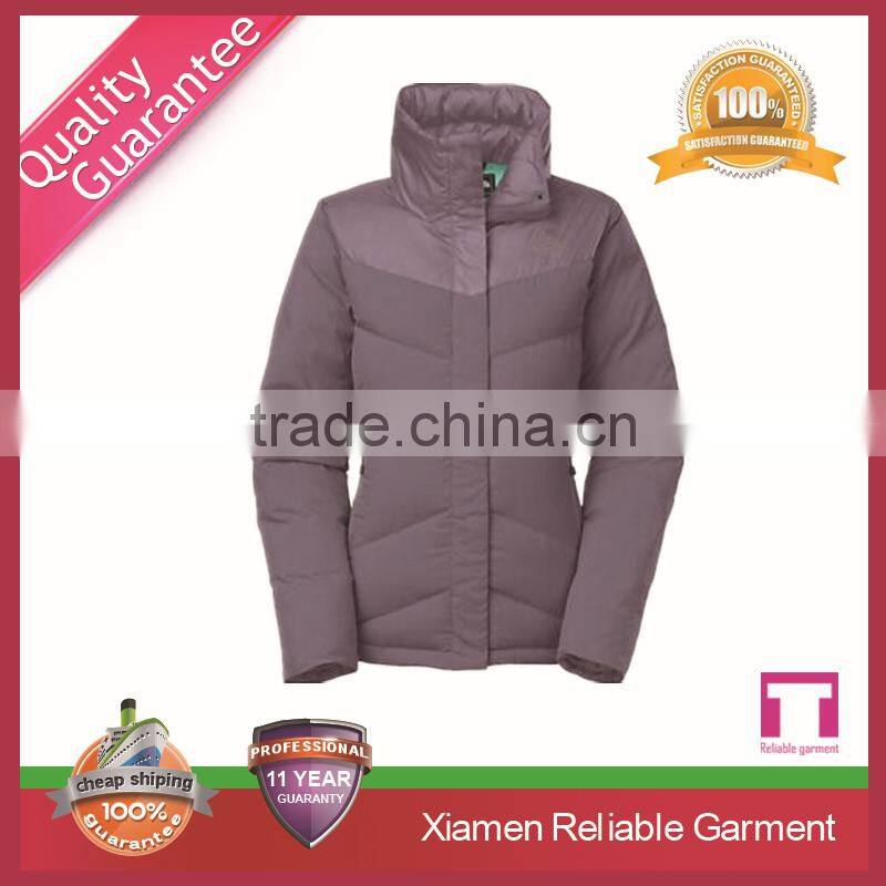 Fashion 95% goose down women thick winter wool coat