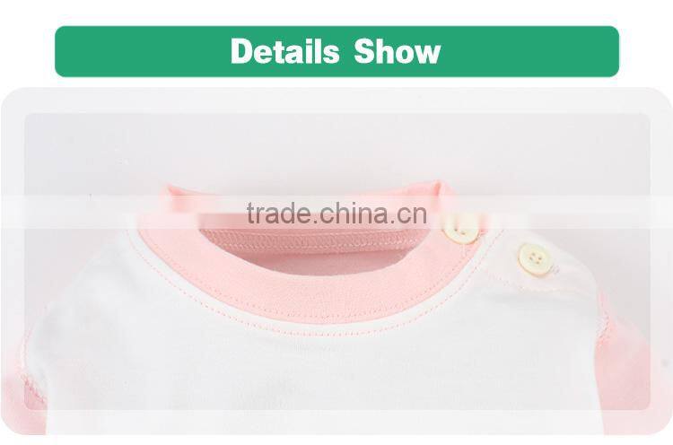 Cotton natural fiber children wear set kids pajamas